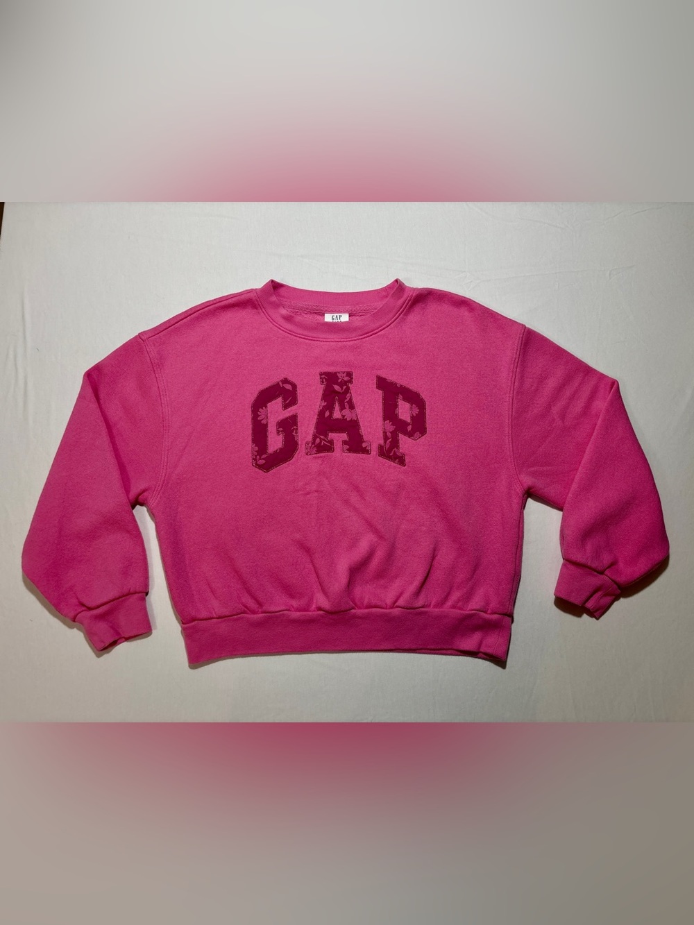 Gap Kids Girls Pink Logo Graphic Sweatshirt Size L 10